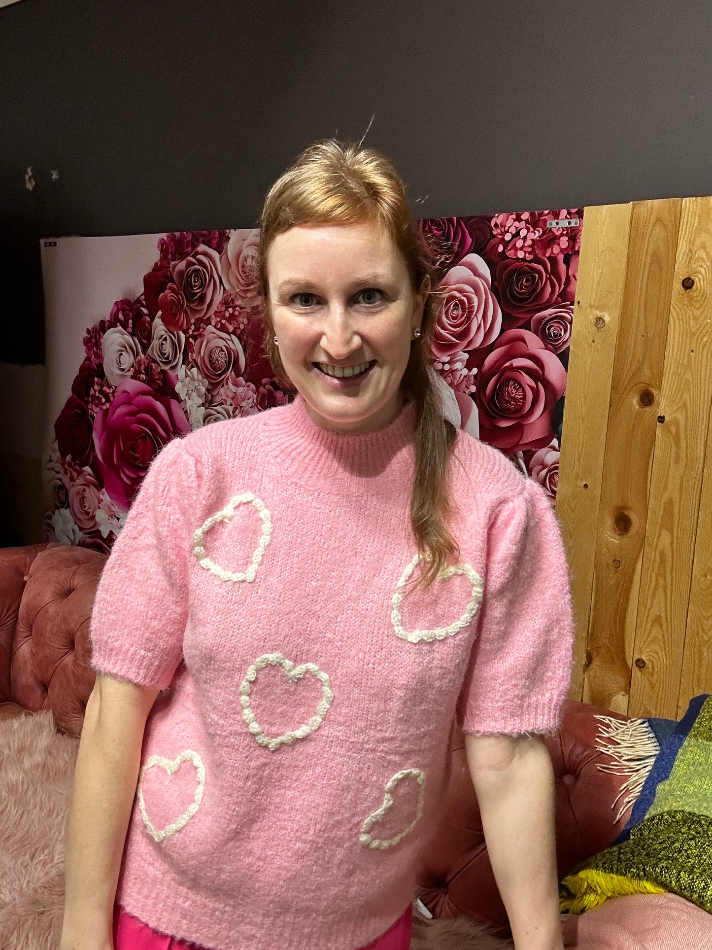 Cute heart sweater