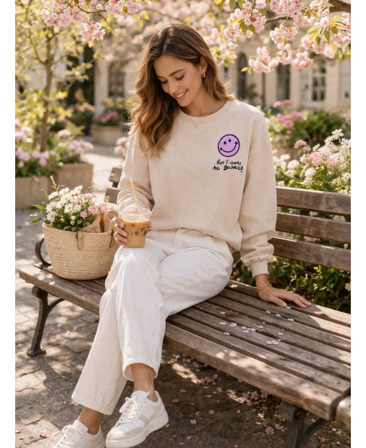 SMILEY SWEATER BEIGE
