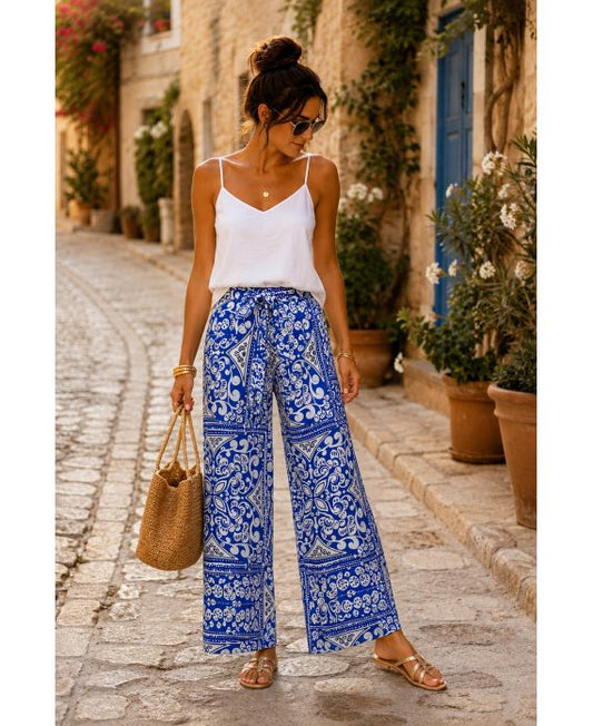 Summer pants sjaal print