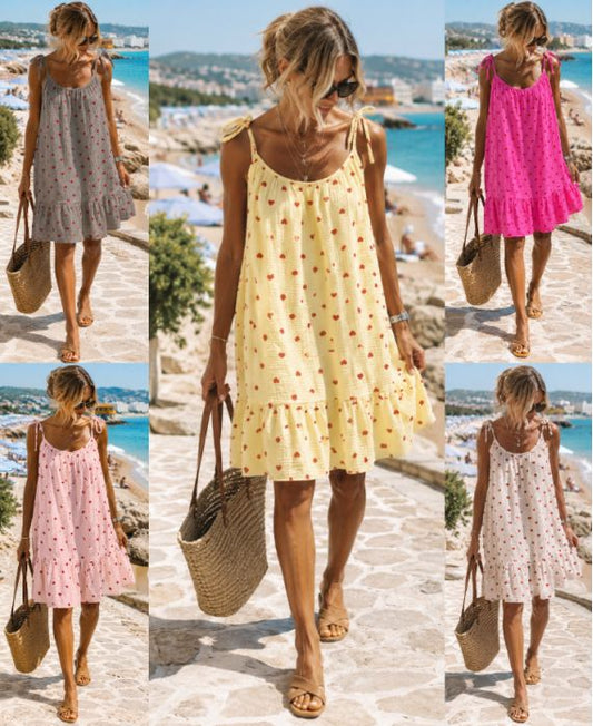 HEART dress yellow