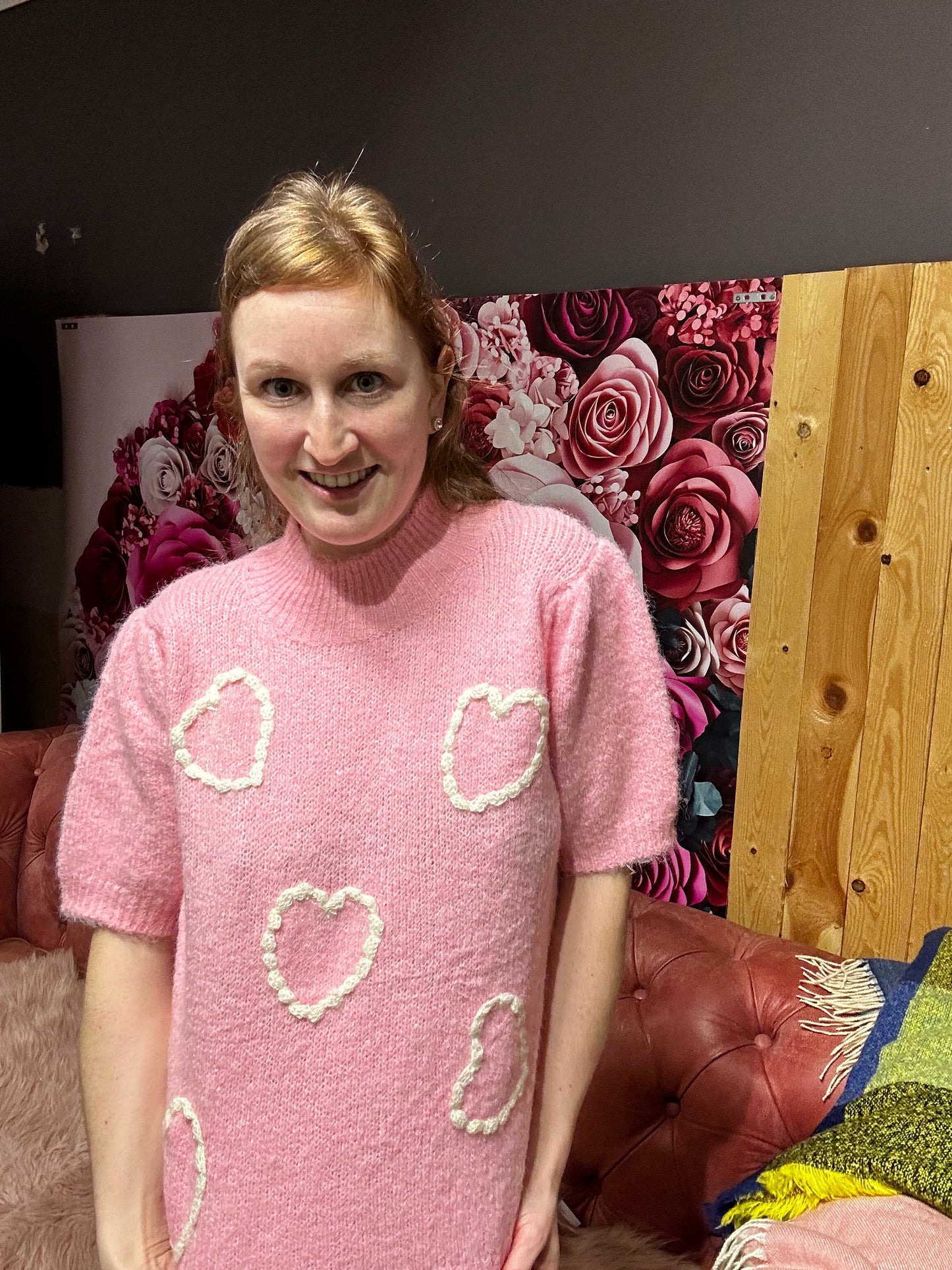 Cute heart sweater