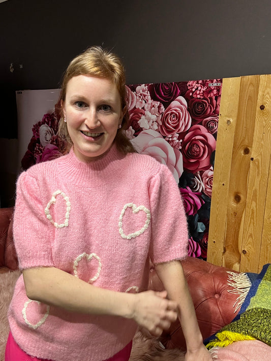Cute heart sweater