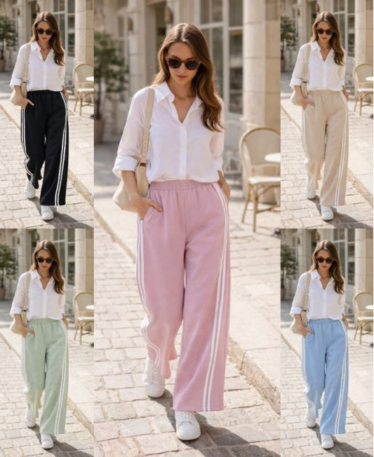 Comfy pants 2 stripes pink