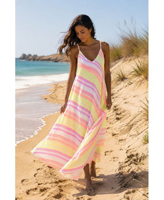 BOHO stripes dress