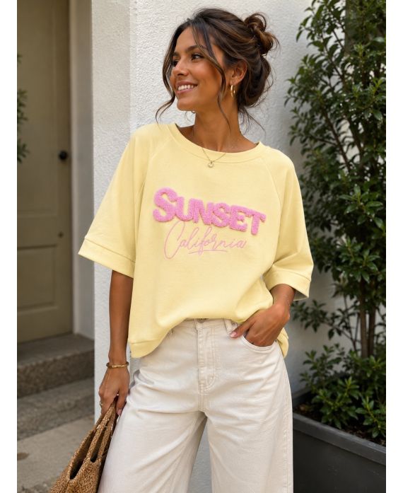 California sweater yellow
