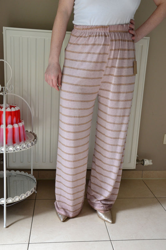 pink&gold pants