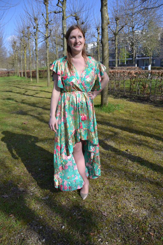 golden ibiza dress