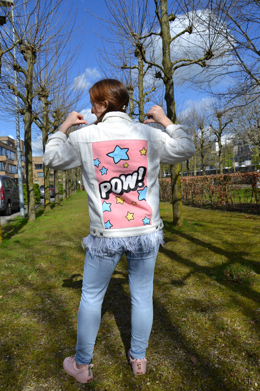 jeans vest POW