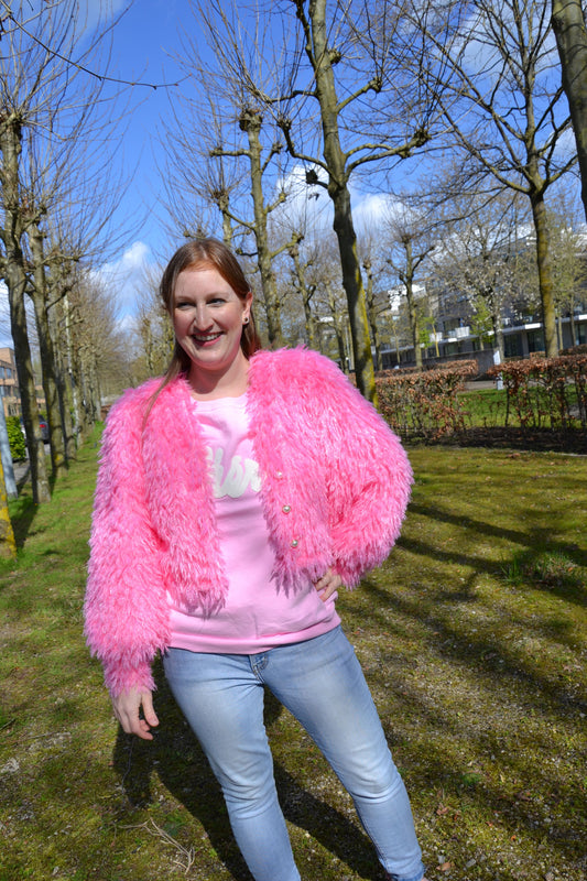 fluffy pink pino