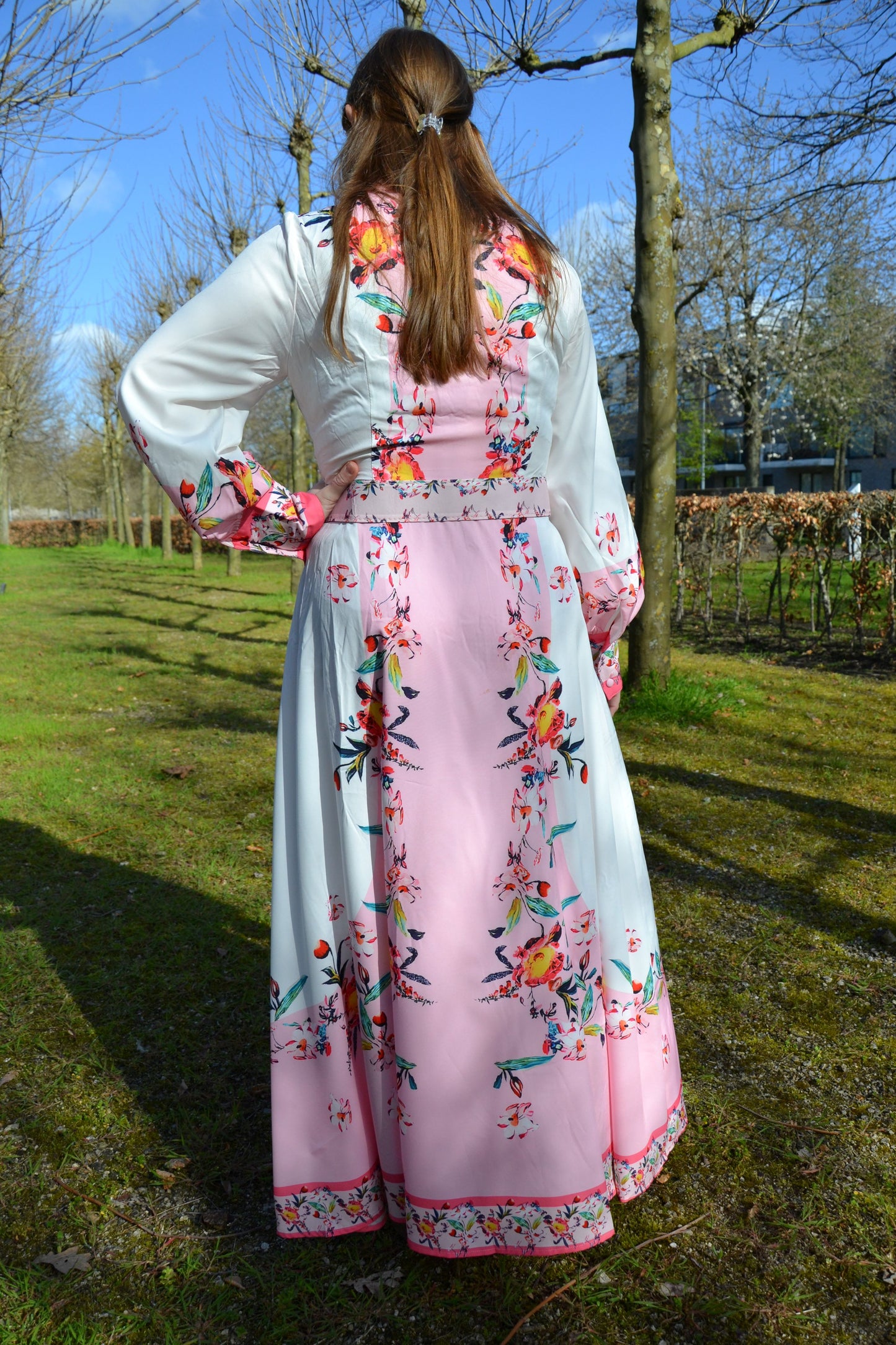 pink flower dress