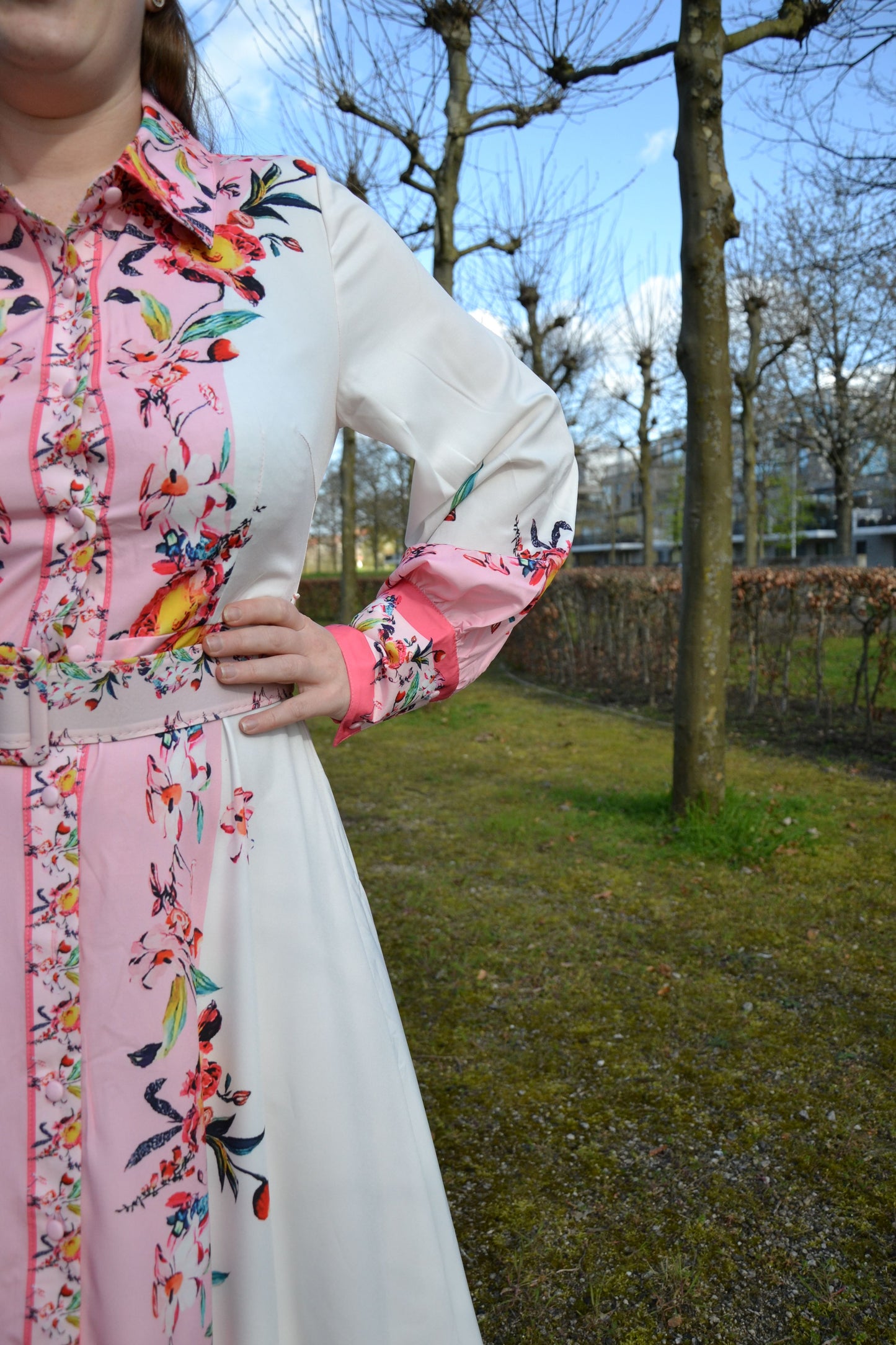 pink flower dress