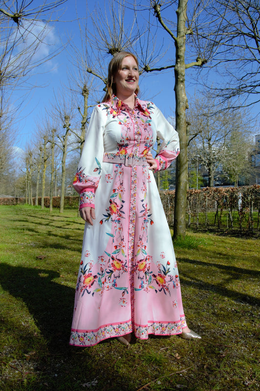 pink flower dress